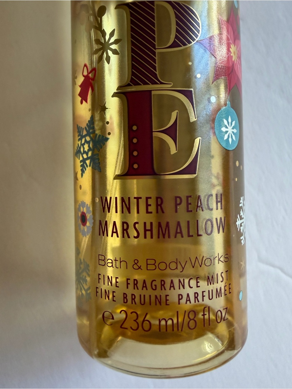 Bath & Body Works Hope Winter Peach Marshmallow 8oz 80% Full Fragrance Mist - Picture 2 of 4
